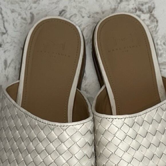 MARC FISHER LTD Garren Pointed Toe Mule Ivory Leather - Picture 11 of 15